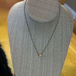 Delicate Faux Pearl Pendant Necklace with Steel Chain - Handemade by Evelyn